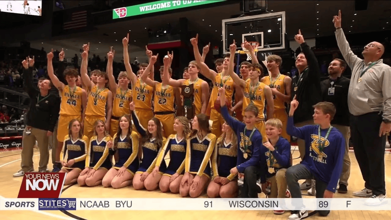 Russia claims first state title, caps off perfect season with program's 1000th victory